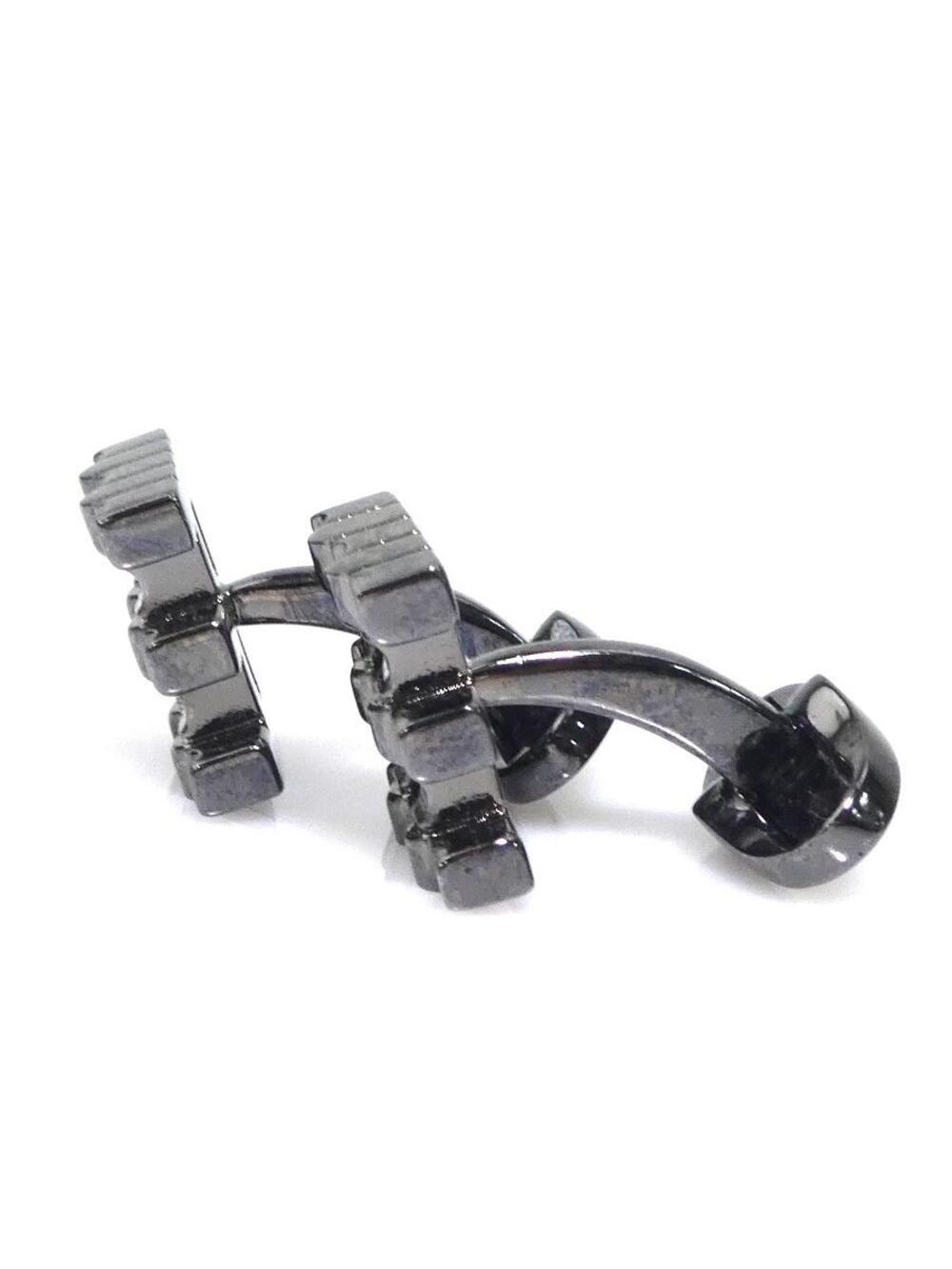 Auth Burberry Cufflinks Gunmetal Metal #284444B93B - Picture 3 of 8
